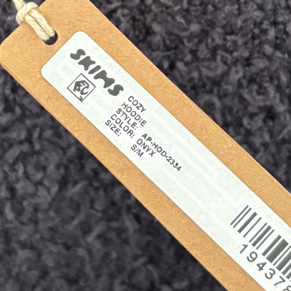 SKIMS Cozy Knit Hoodie S/M Onyx NEW NWT - Picture 8 of 9